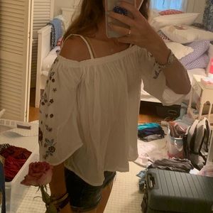 Aeropostale Off the Shoulder Blouse XS
